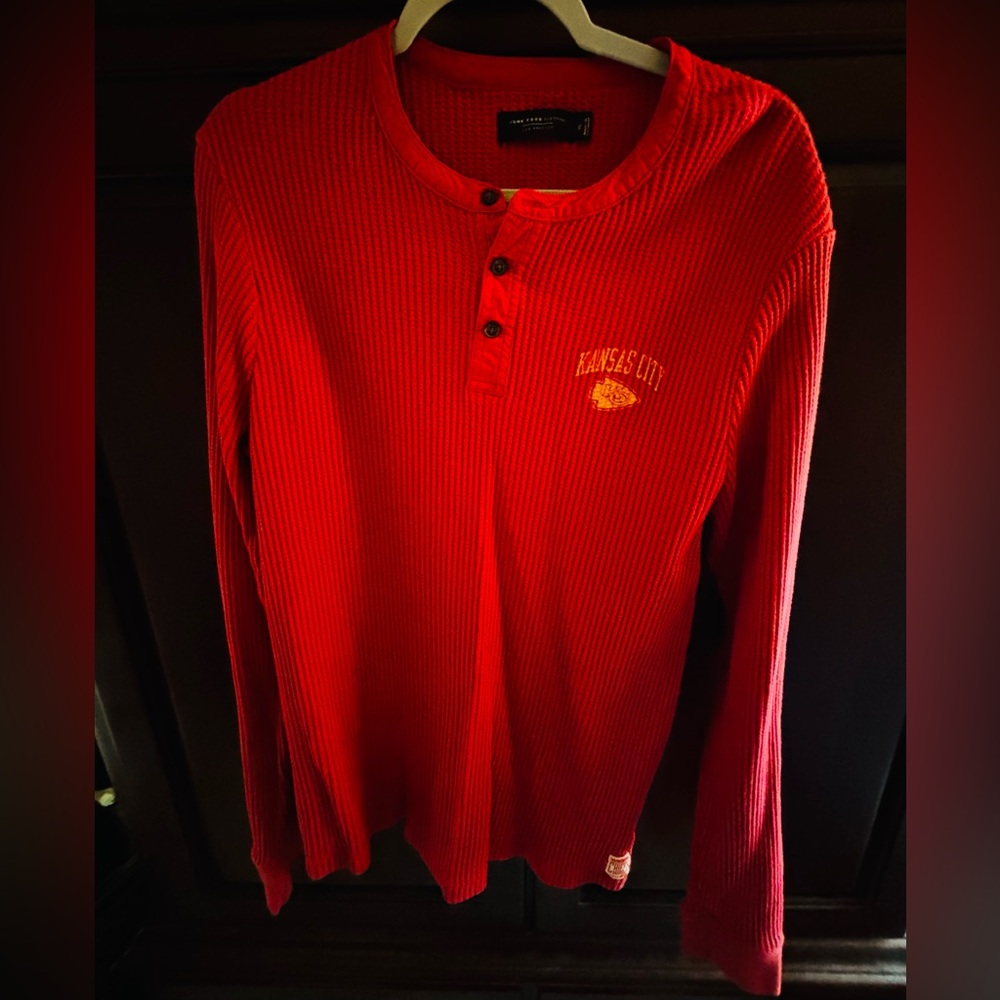 Kansas City Chiefs Long Sleeve Henley Shirt